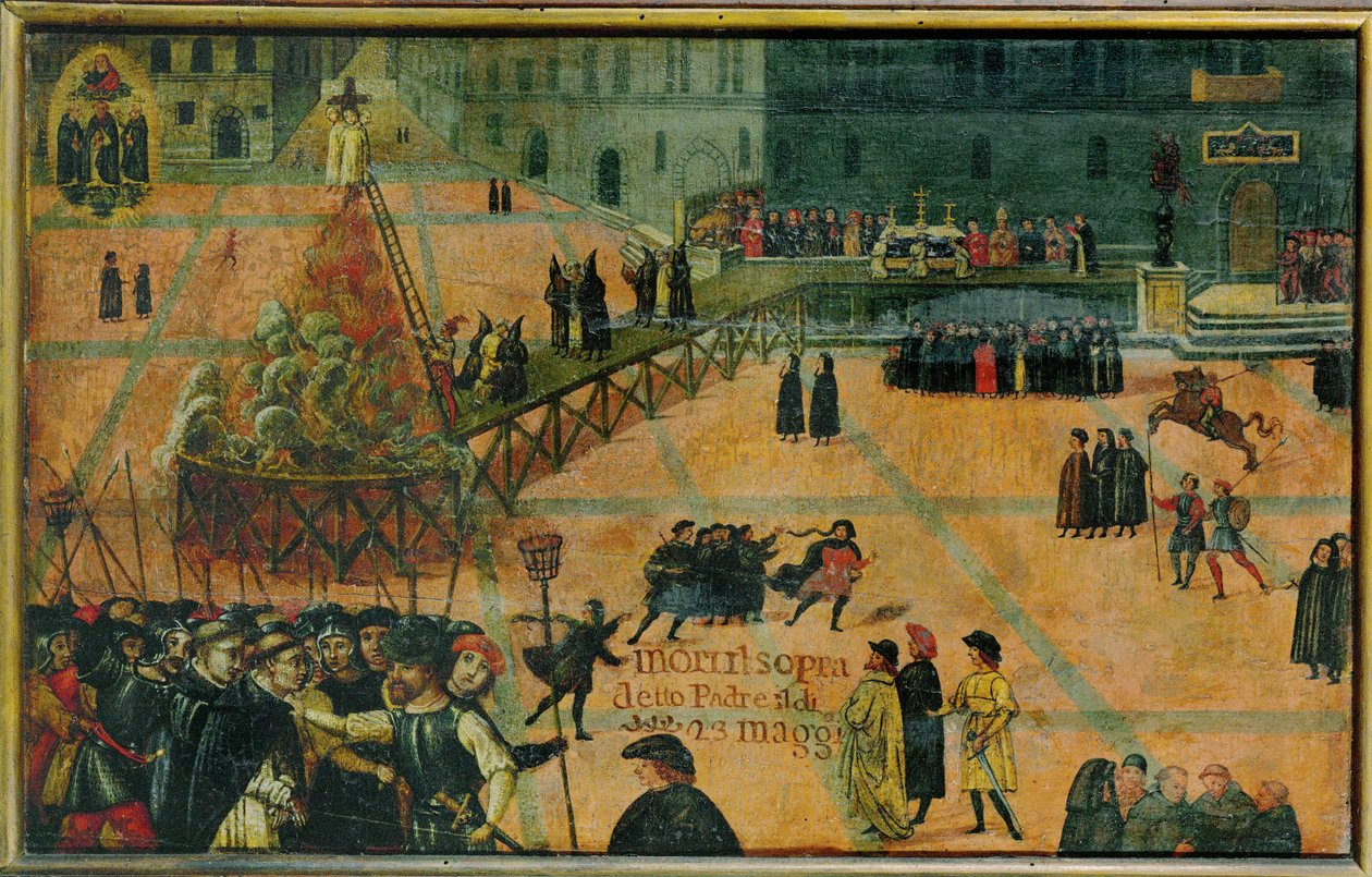 Autodafe of Girolamo Savonarola by Italian School