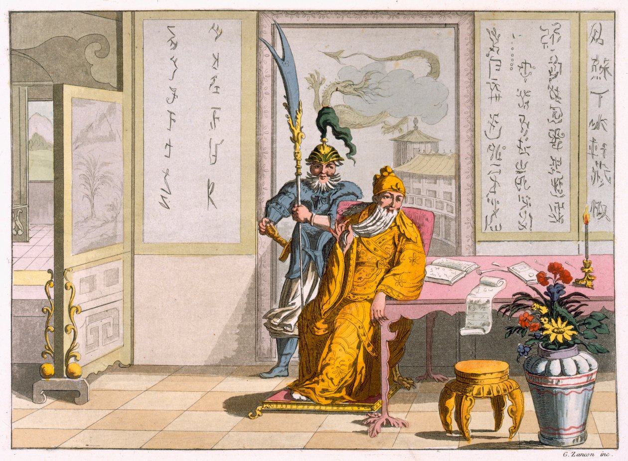 Chinese Taoist religious leaders: The Divinity Kuan-ti, c1820-30 by Italian School
