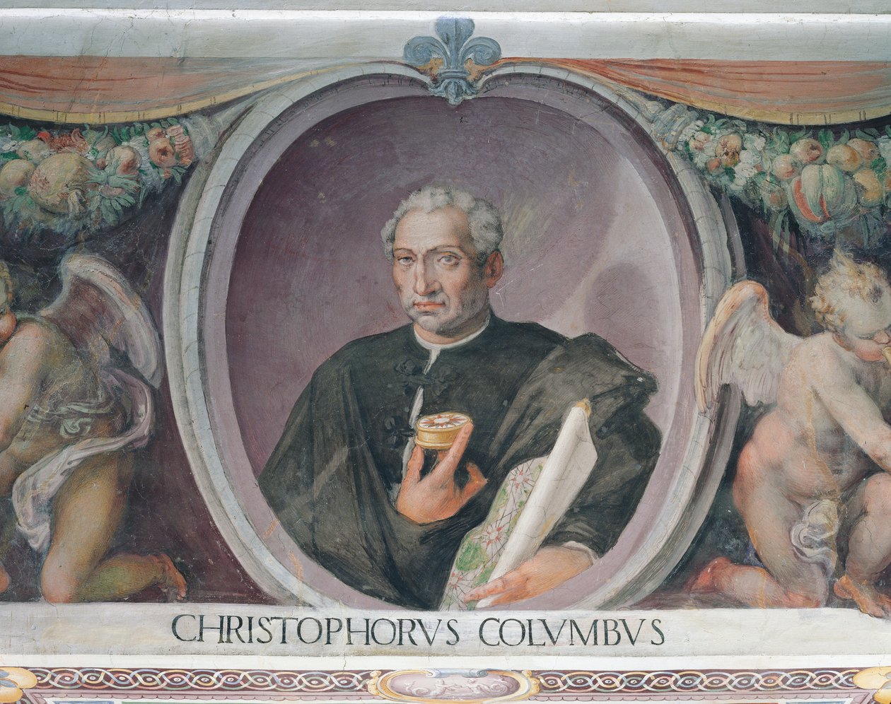 Christopher Columbus, in the Sala del Mappamondo by Italian School