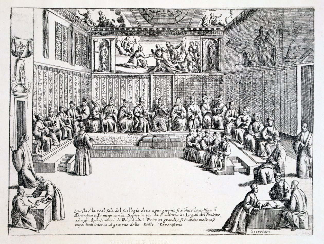 Council Hall of the Doge of Venice, 1876 by Italian School
