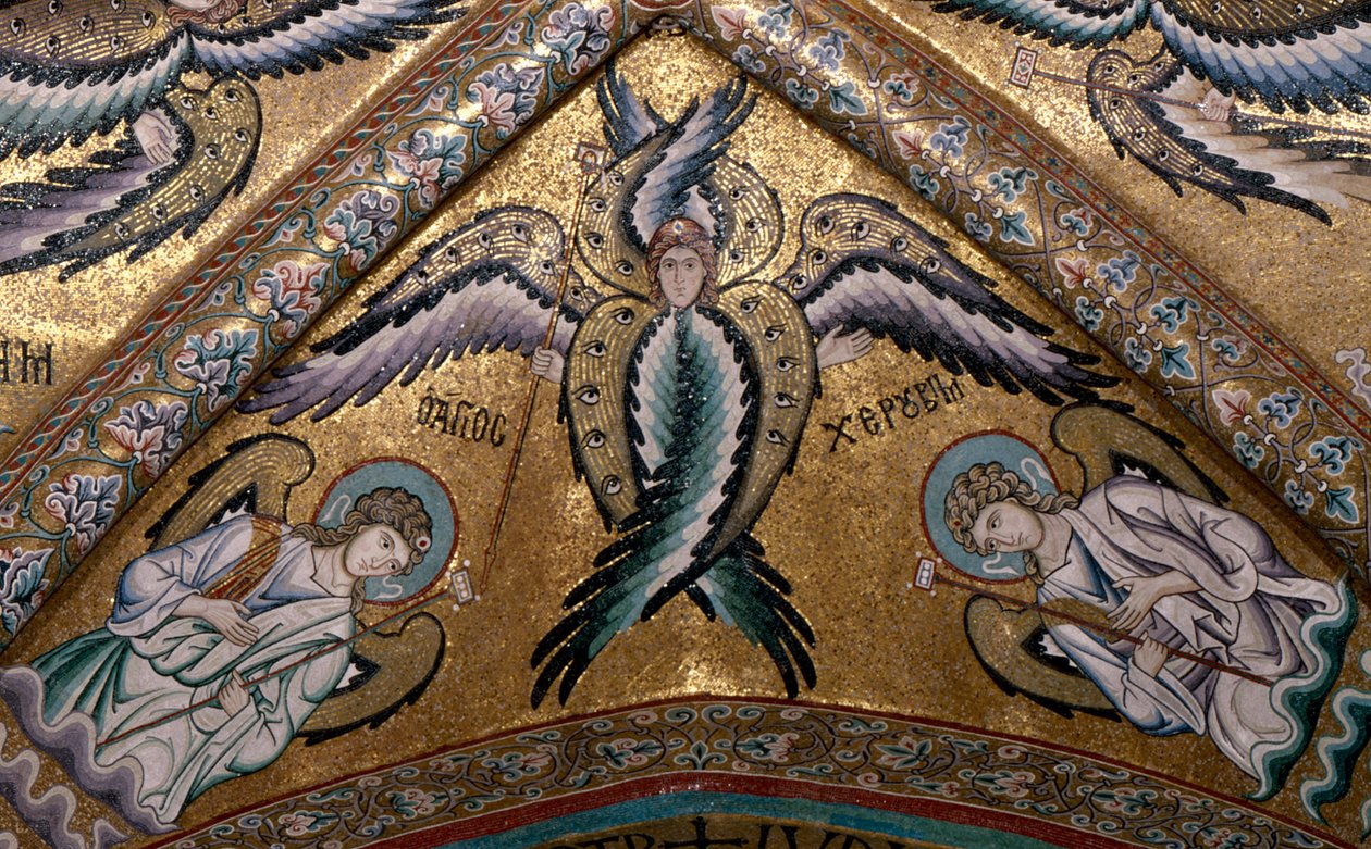 Angel from the vault of the apse (detail) by Italian School