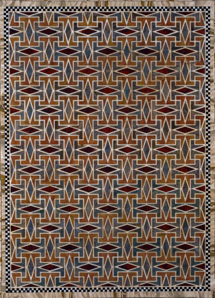 Geometric Motifs on Top of Louis XVI Style Centre Table (detail) by Italian School
