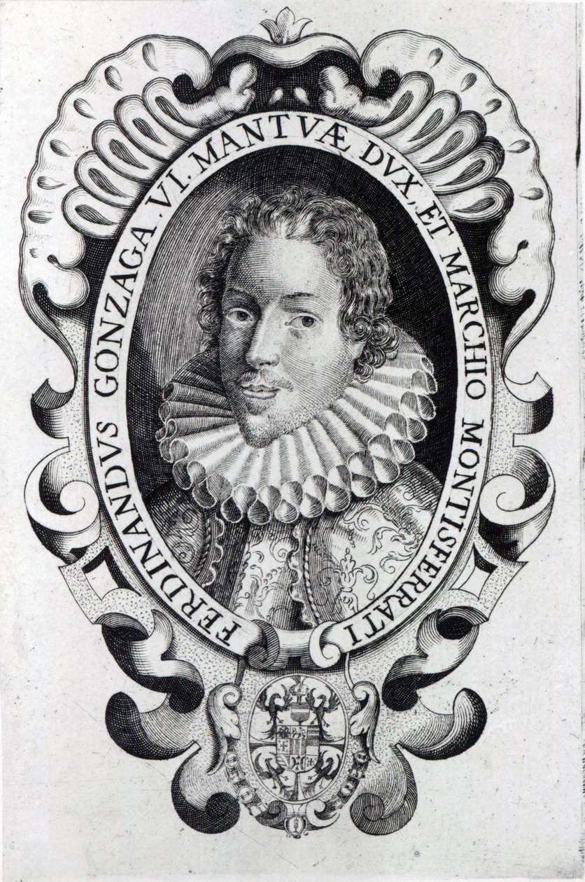 Ferdinando Gonzaga, Duke of Mantua (engraving) by Italian School
