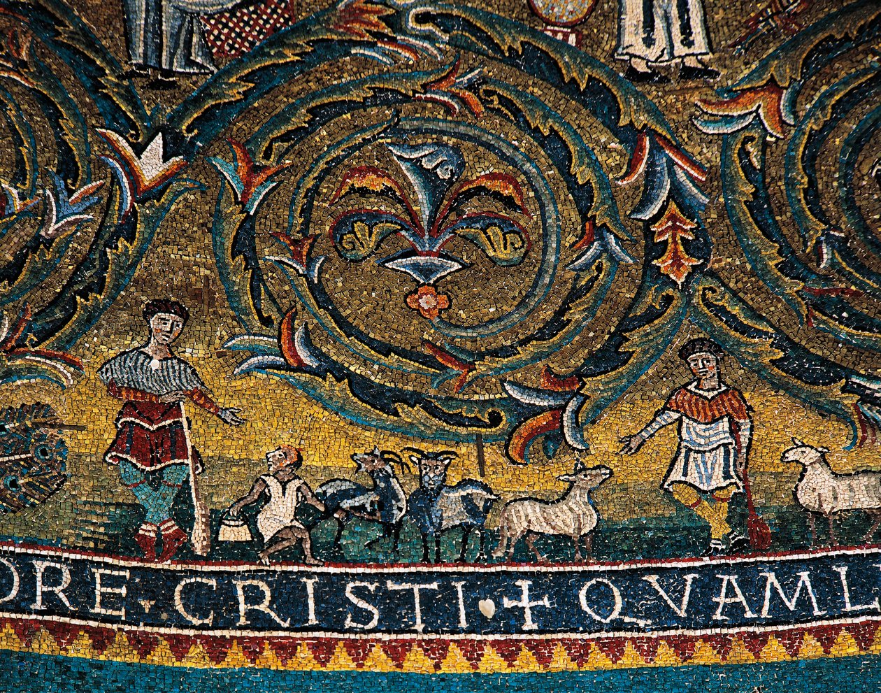 Figures of Shepherds and Animals (detail) by Italian School