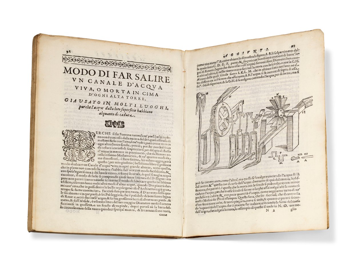 First edition of Aleotti’s translation of Hero