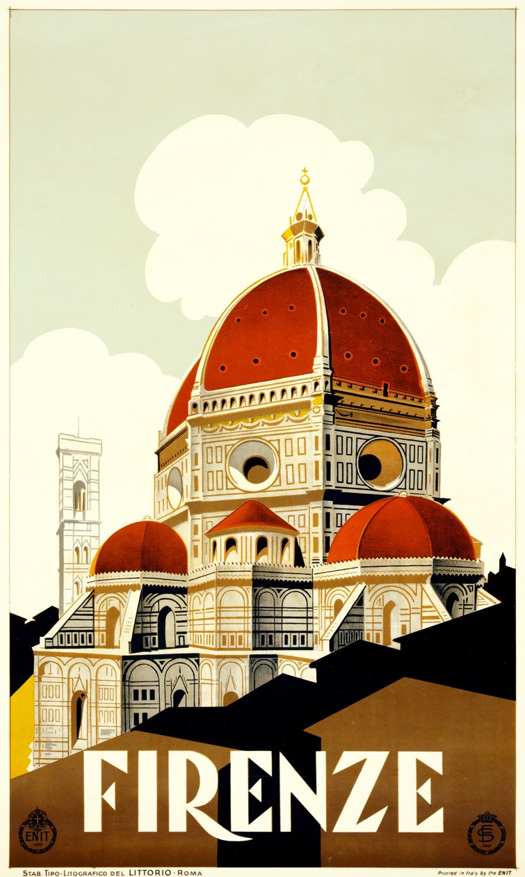 Florence Travel Poster, c.1930 by Italian School