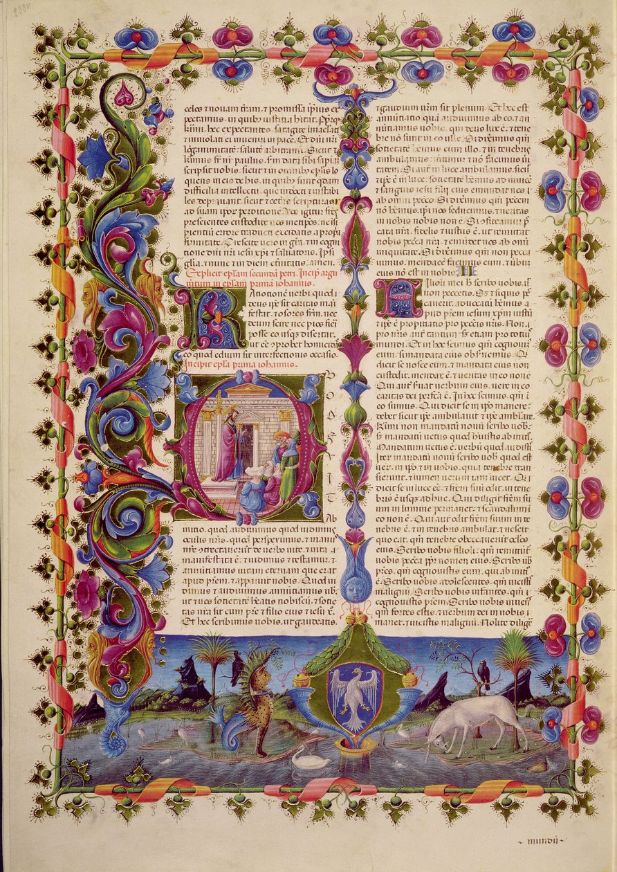 Letter from St. John to the Apostles, from the Borso d