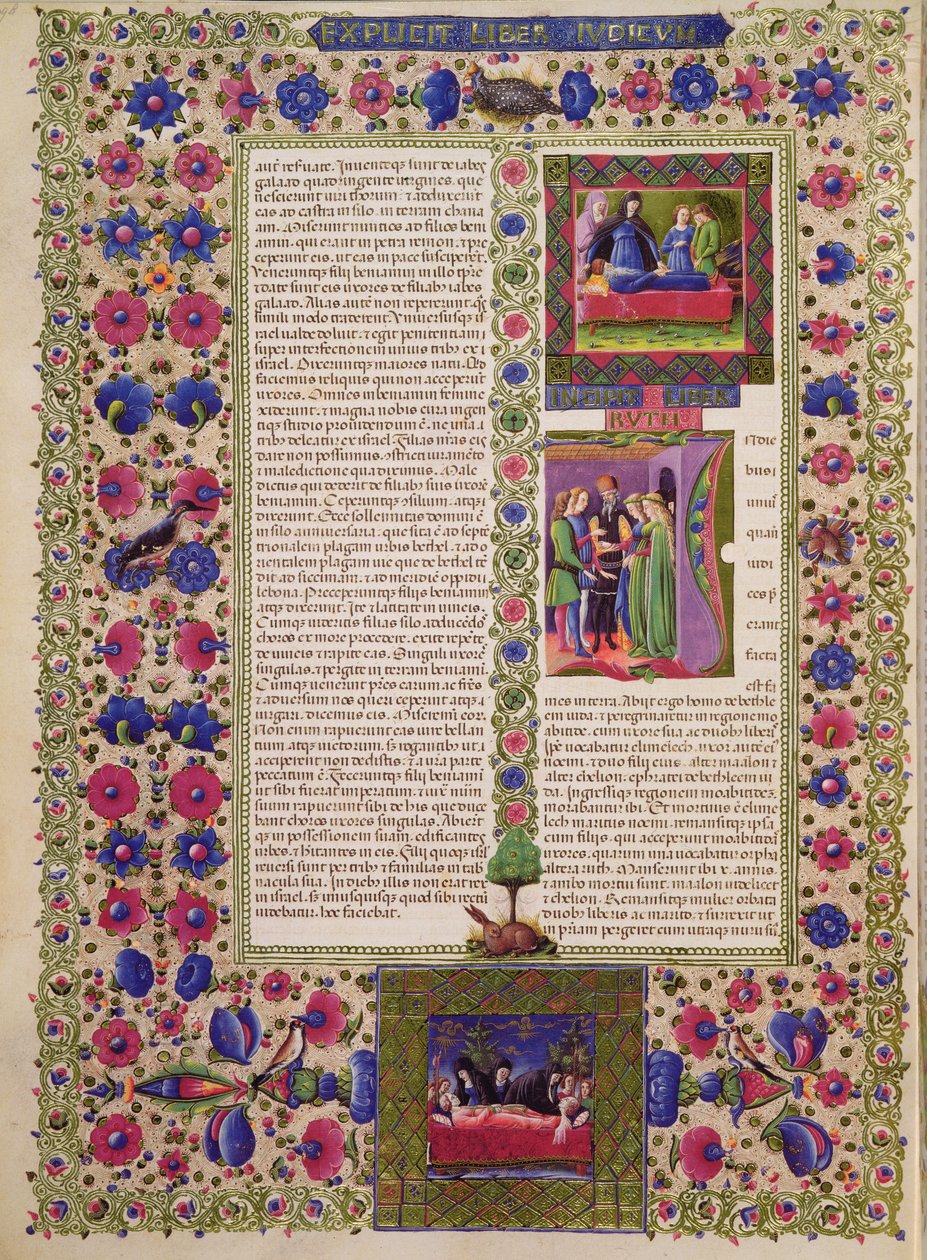 Opening of the Book of Ruth, from the Borso d