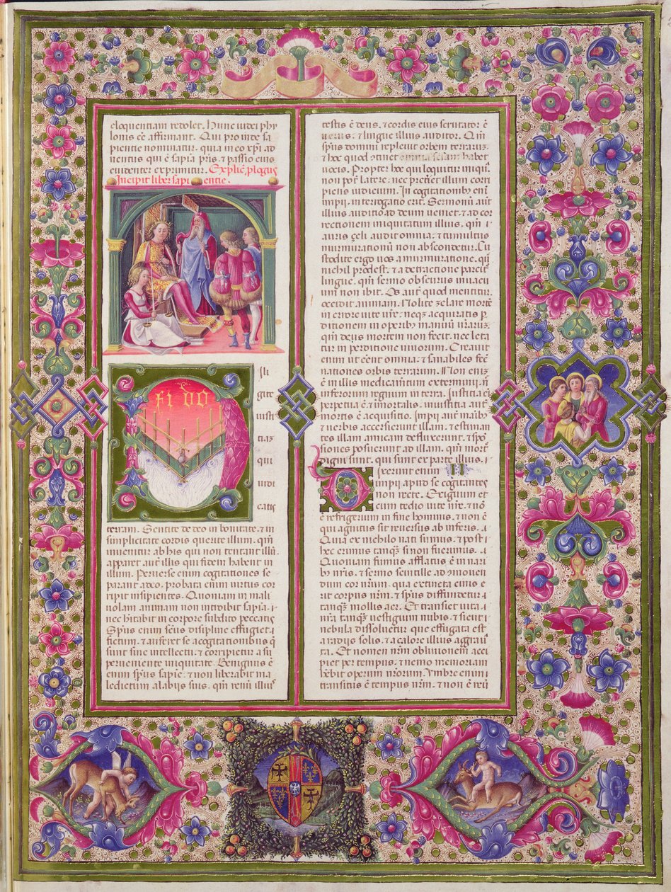 Opening to the Book of Wisdom, from the Borso d