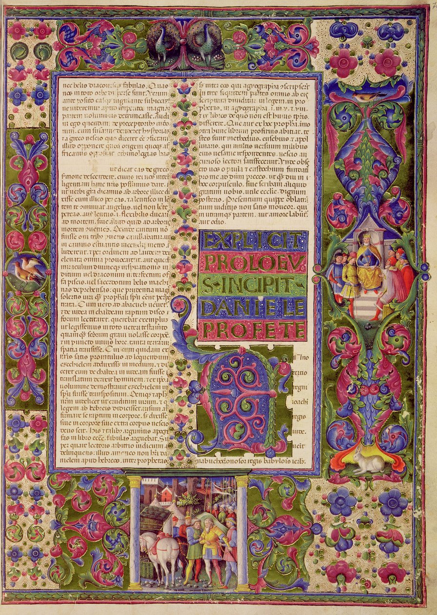 Opening to the Book of the Prophet Daniel, from the Borso d