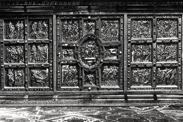 Front of the Wulvinius Altar, presented by Angilberto II in 835 by Italian School