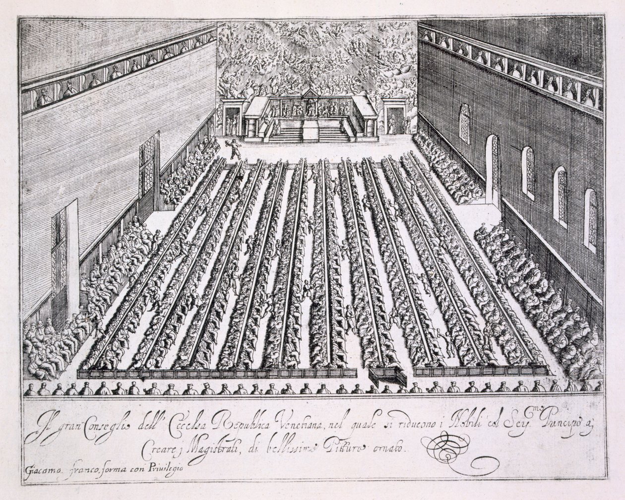 Grand Council of the Venetian Republic in session, 1876 by Italian School