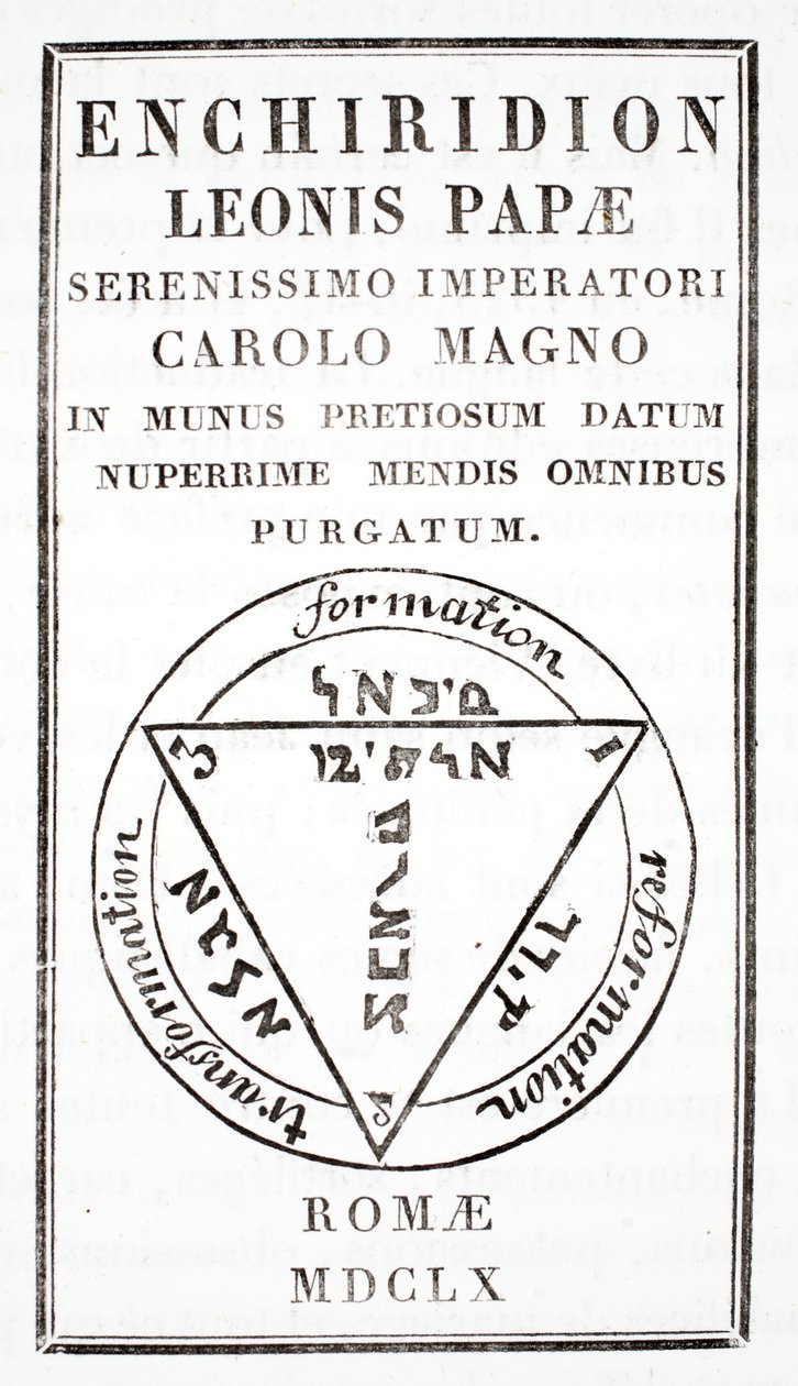 Grimoire of Pope Leo III by Italian School