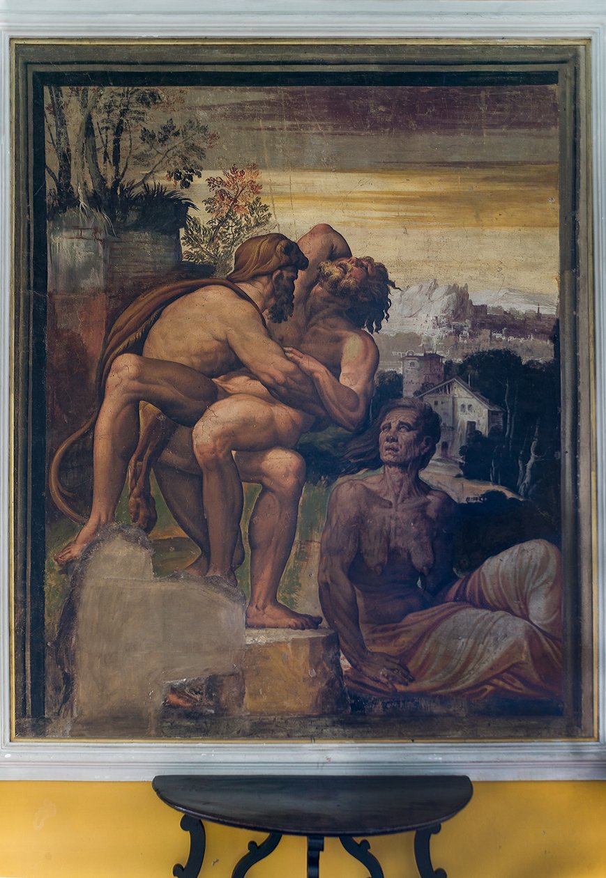 Hercules Slaying Antaeus, from the Yellow Room by Italian School