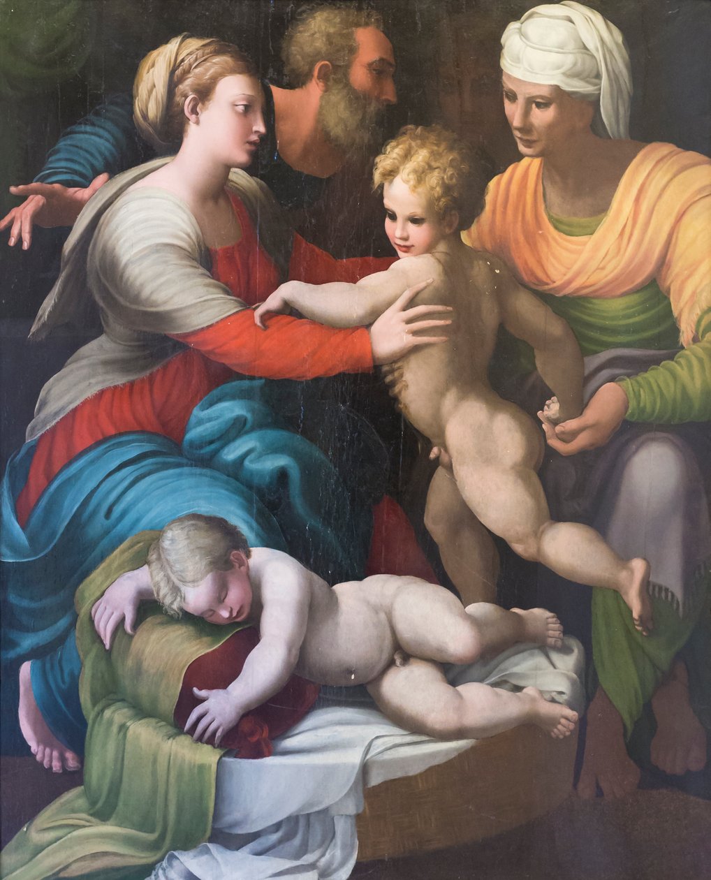 Holy Family with Saint Elizabeth and Saint Giovannino by Italian School