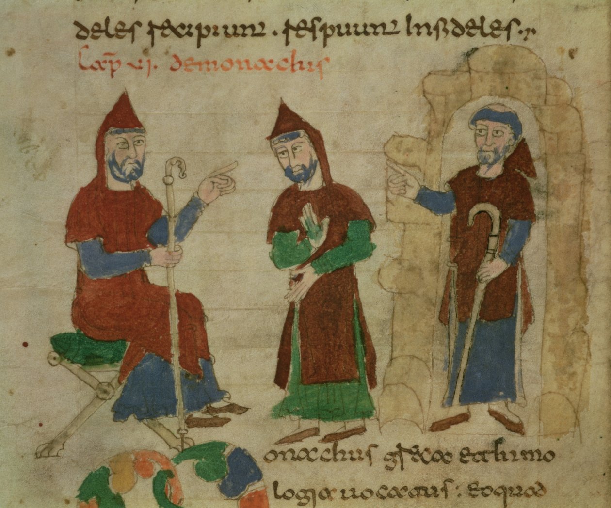 Investiture of a Benedictine Monk, from De Universo by Rabanus Maurus by Italian School