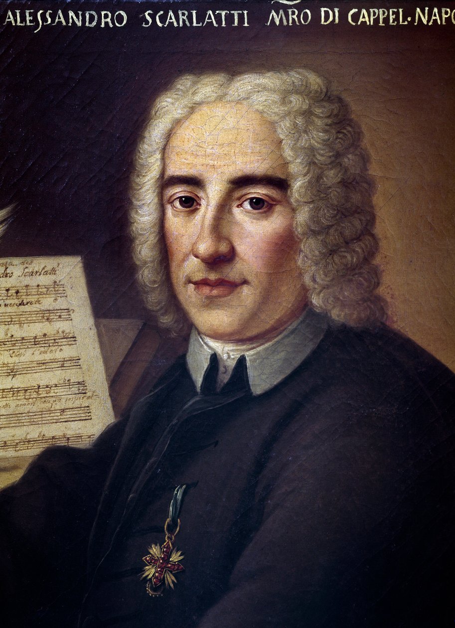 Italian Composer Alessandro Scarlatti, (detail) by Italian School