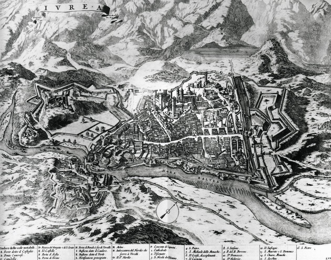 Ivrea and Its Fortifications by Italian School