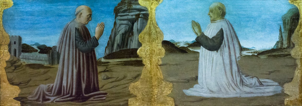 Landscape with Two Donors by Italian School