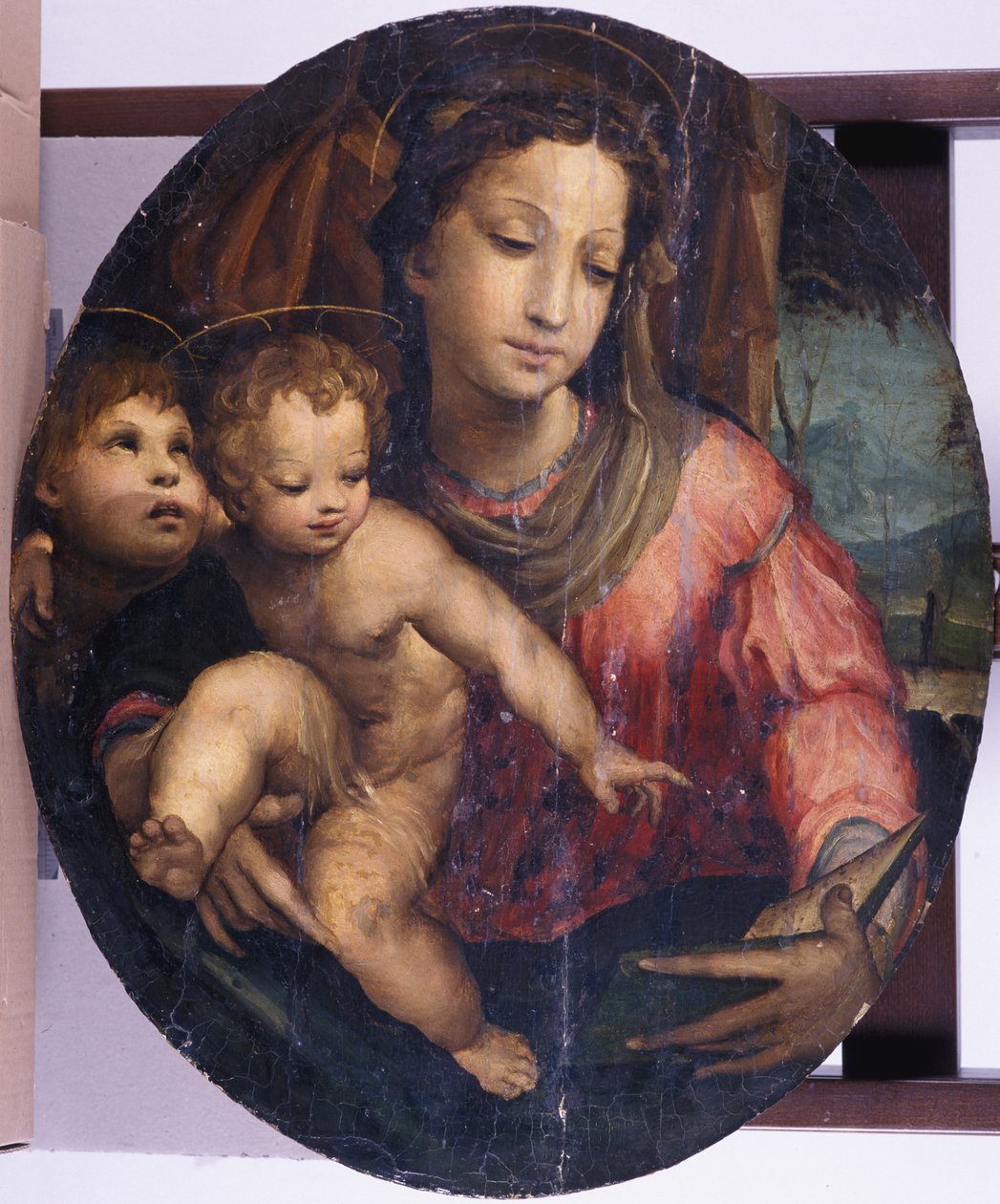 Madonna and Child with John the Baptist by Italian School
