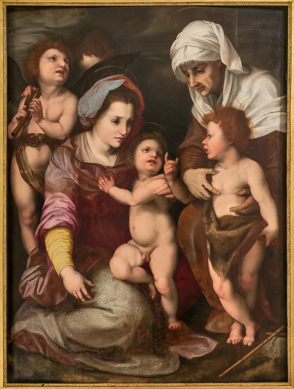 Madonna with Infant Jesus, St. Elisabeth, Infant St. John and Two Angels, Copy from Andrea Del Sarto by Italian School
