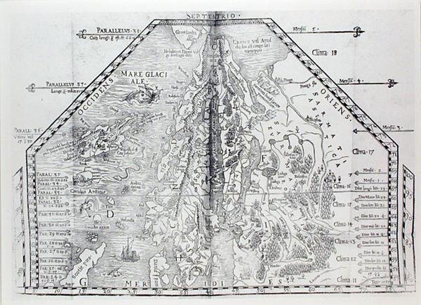 Map of Scandinavia, from an atlas by Olaus Magnus by Italian School