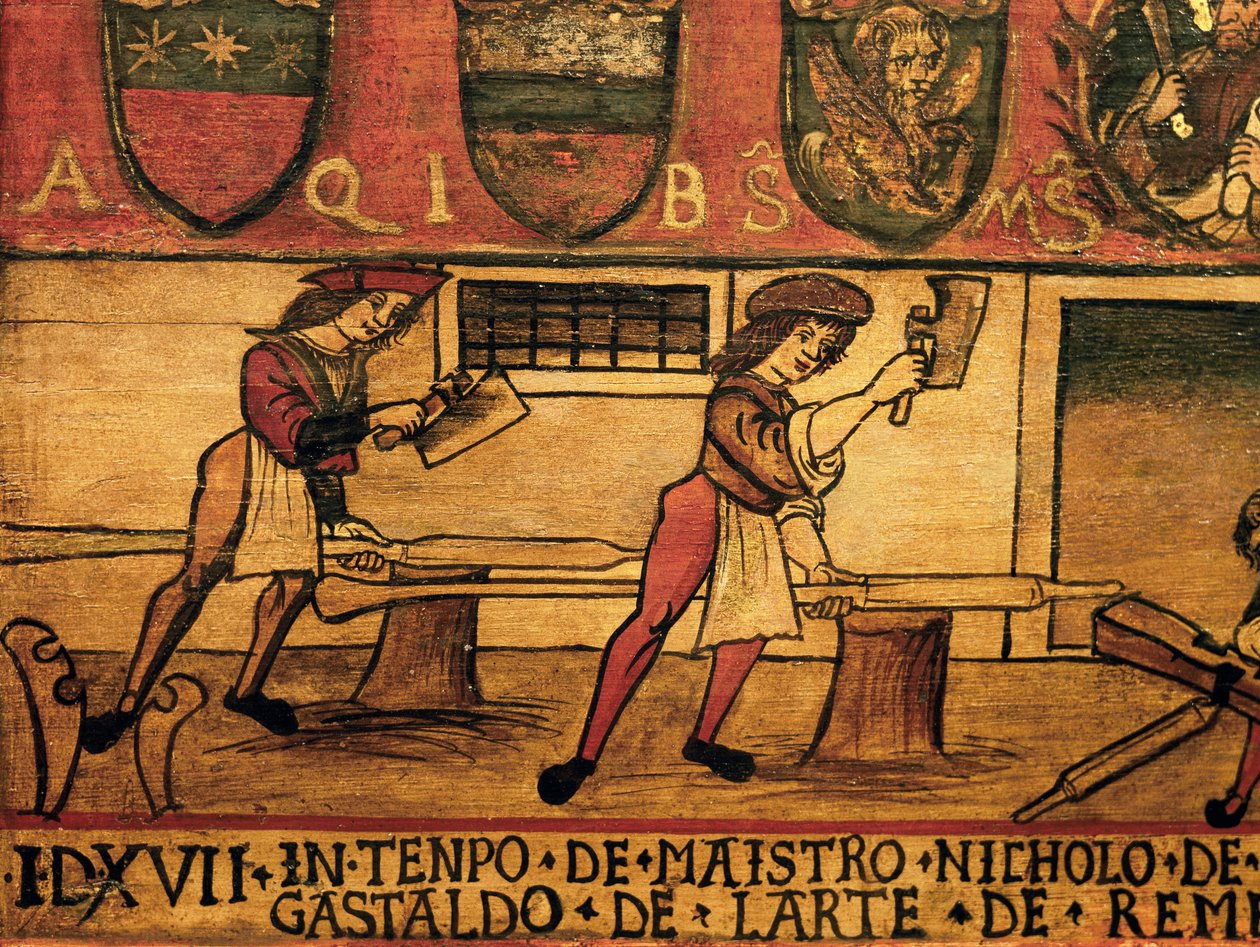 Mariegole (rule book) of Art of Oars (detail), Italy by Italian School