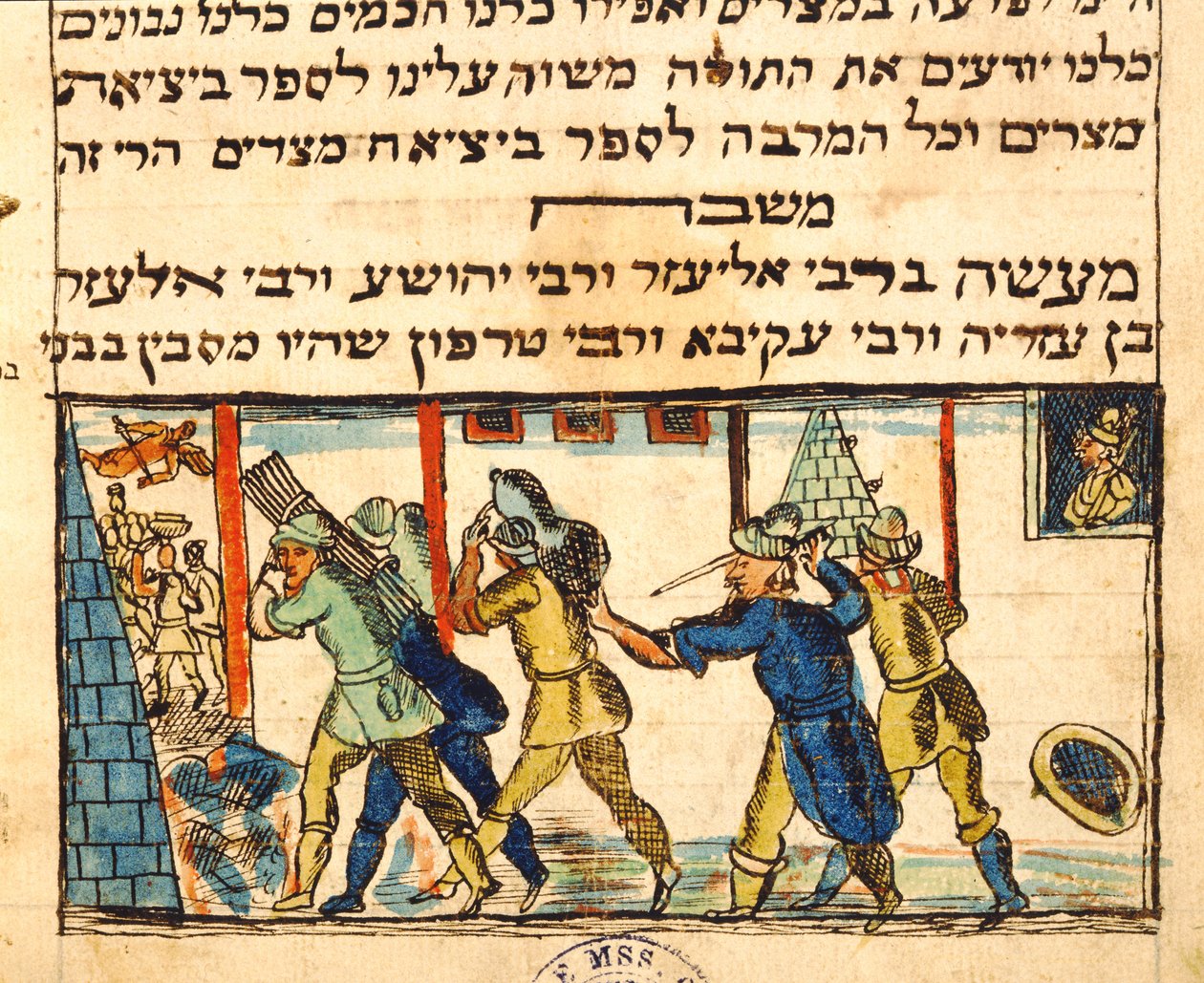 Enslavement of the Jewish People, from the Story of the Jewish People by Italian School