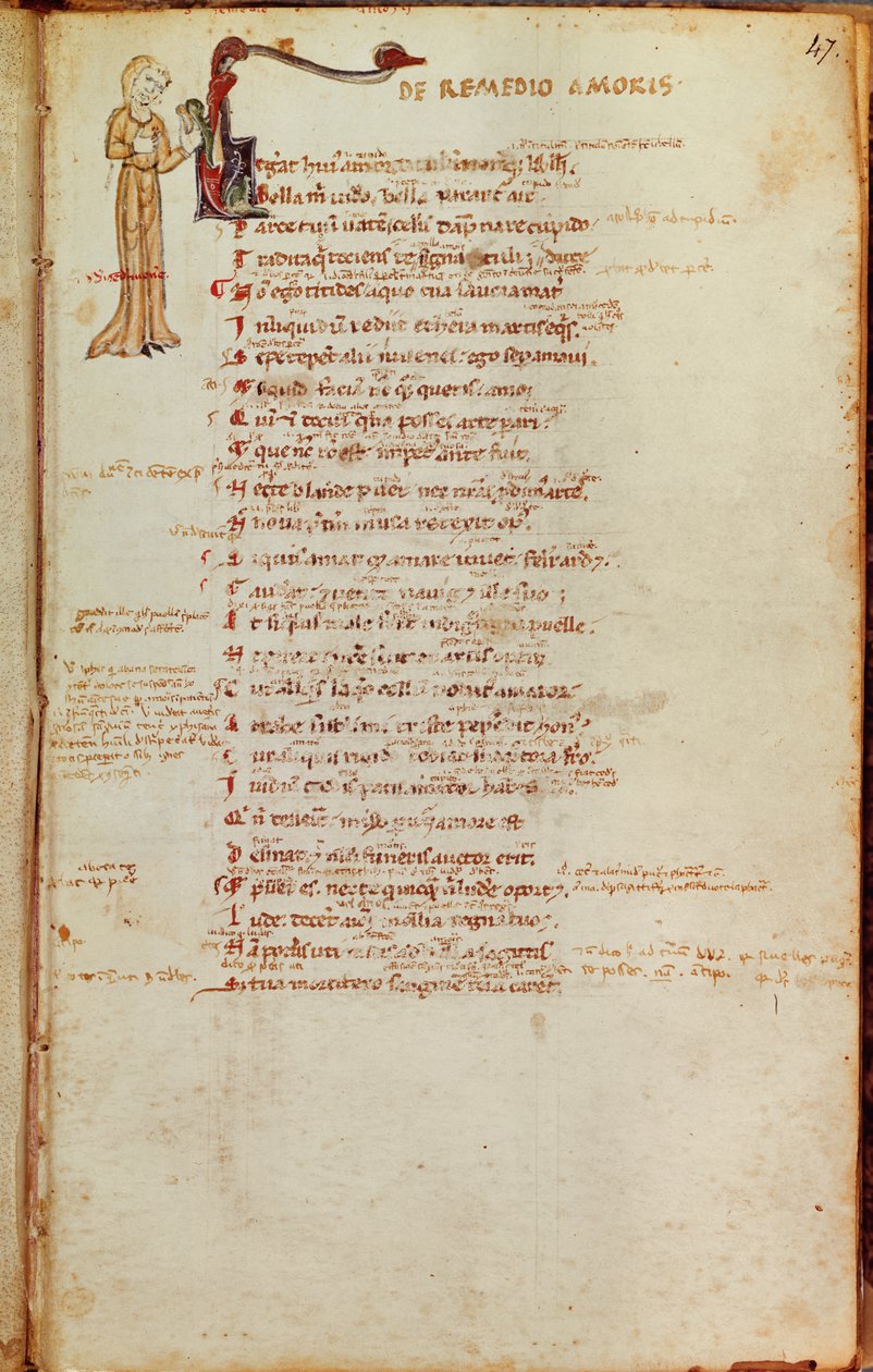 Page of Text with a Historiated Initial, from L