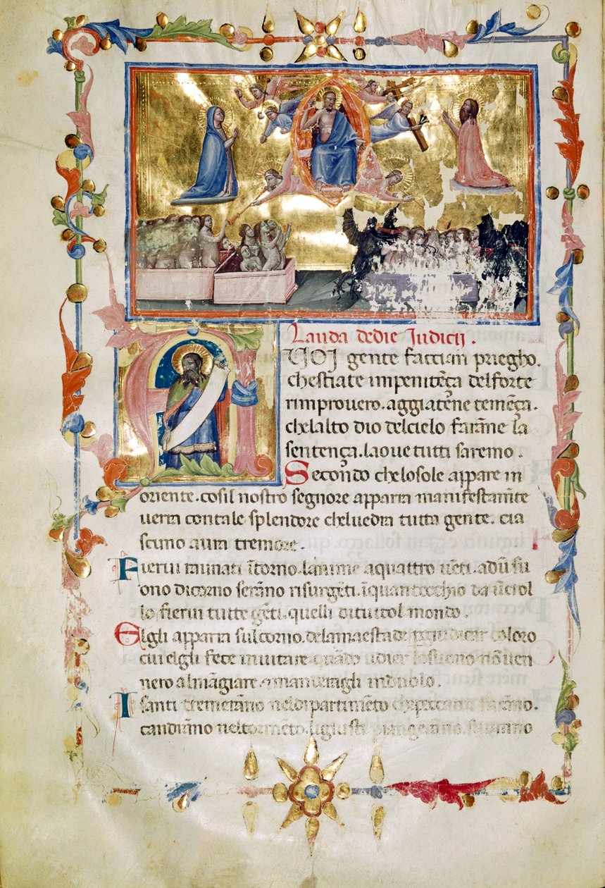 from Laudi Spirituali by the Company of St Giles by Italian School