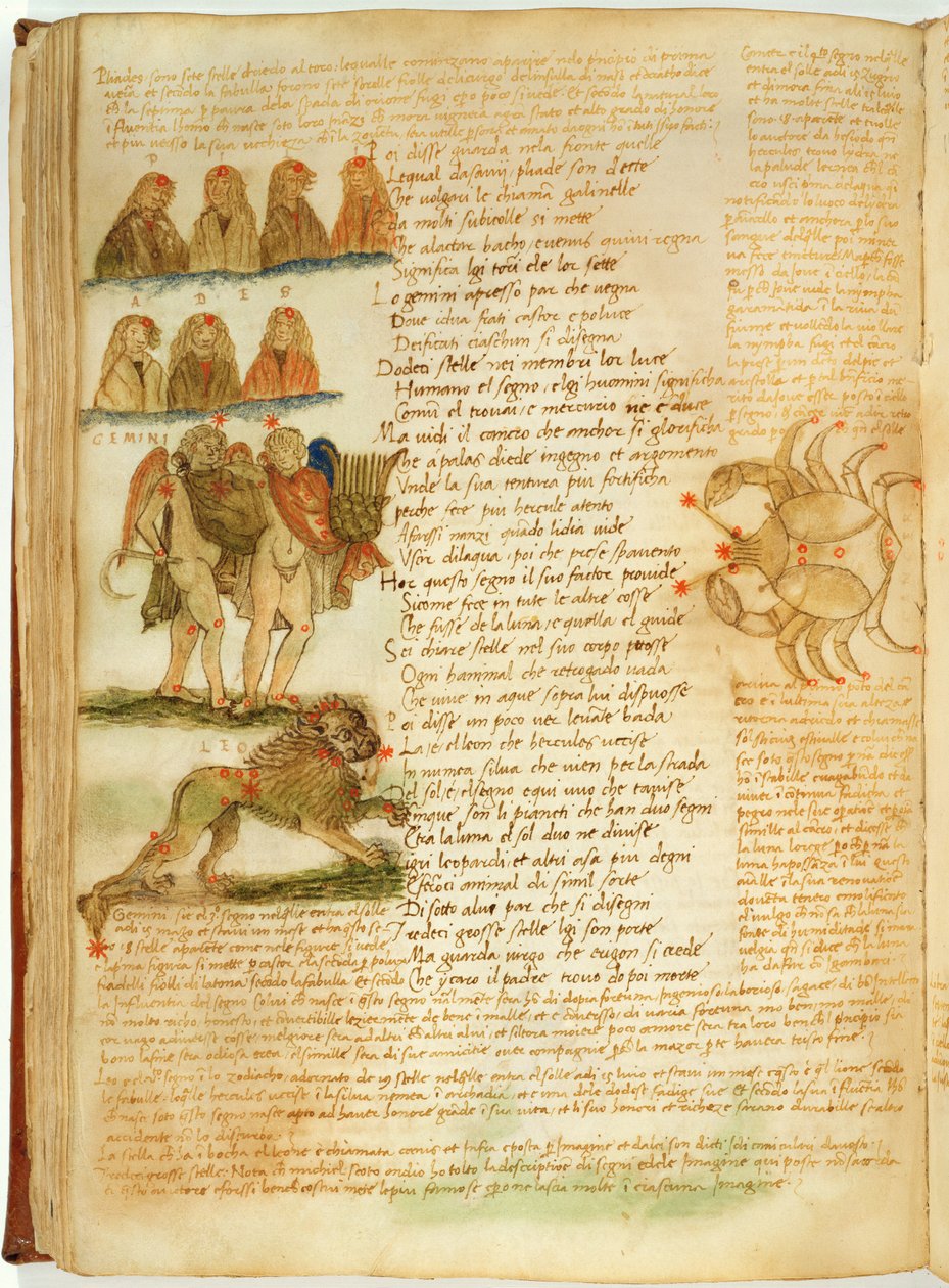 Gemini, Leo and Cancer, from the 