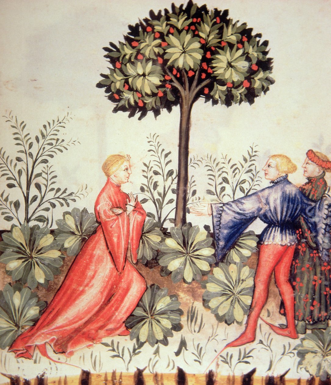 Harvesting Mustard, from Tacuinum Sanitatis by Italian School