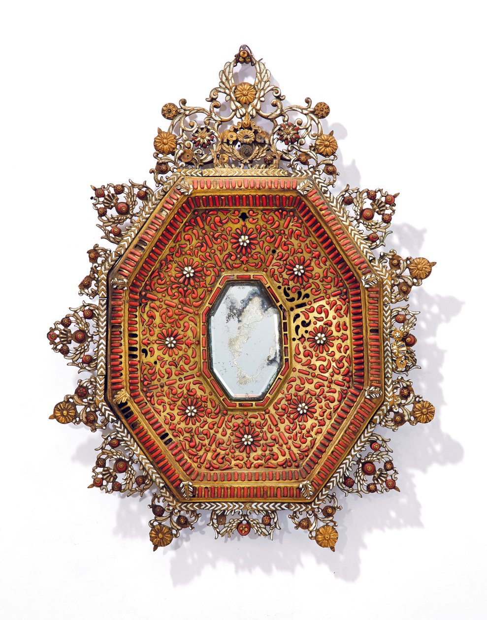 Octagonal Mirror Frame, Trapani, First Half of the 17th Century by Italian School