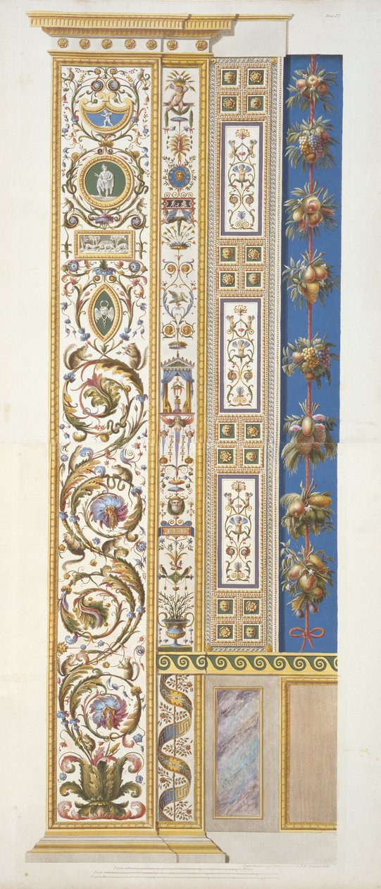 Panel from the Raphael Loggia at the Vatican, from Delle Loggie di Rafaele nel Vaticano, engraved by Giovanni Ottaviani by Italian School