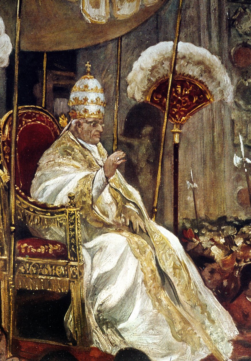 Pius XI the Holy Father Arriving in St. Peter