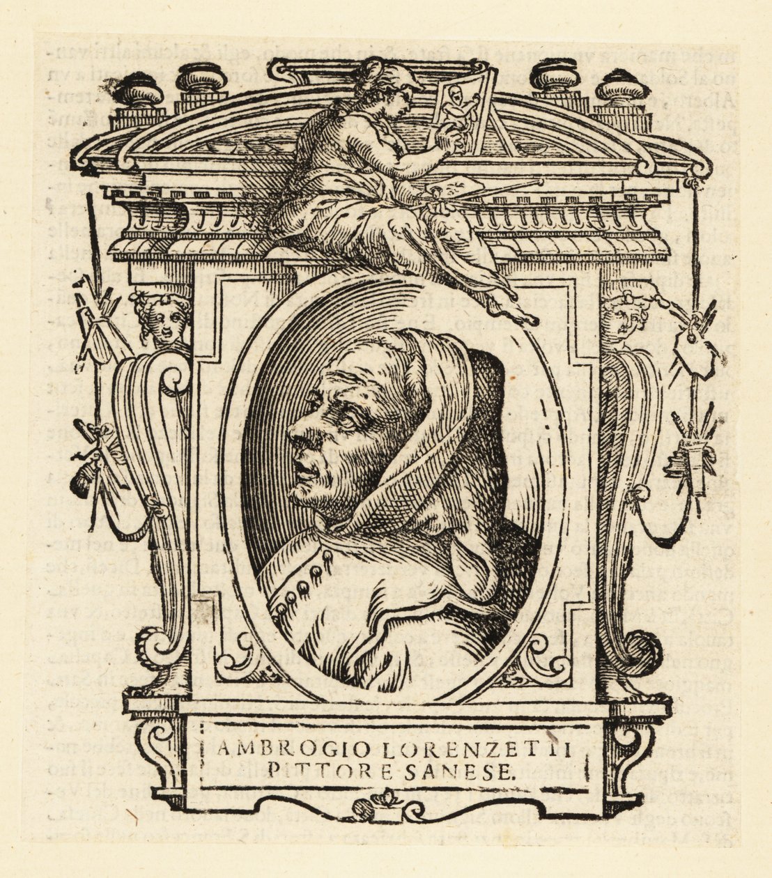 Portrait of Ambrogio Lorenzetti by Italian School