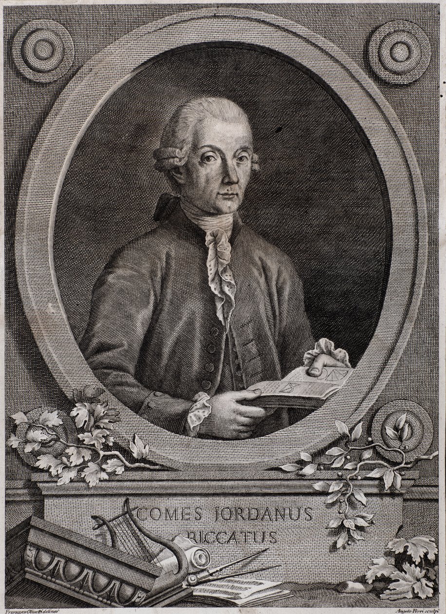 Portrait of Giordano Riccati, physicist, mathematician and music theorist by Italian School