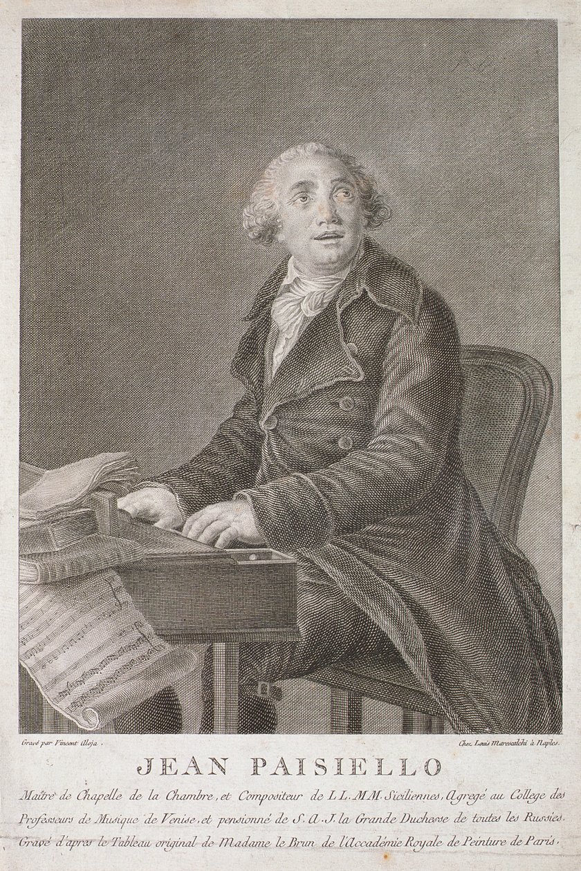Portrait of Giovanni Paisiello (1782-1840) by Italian School