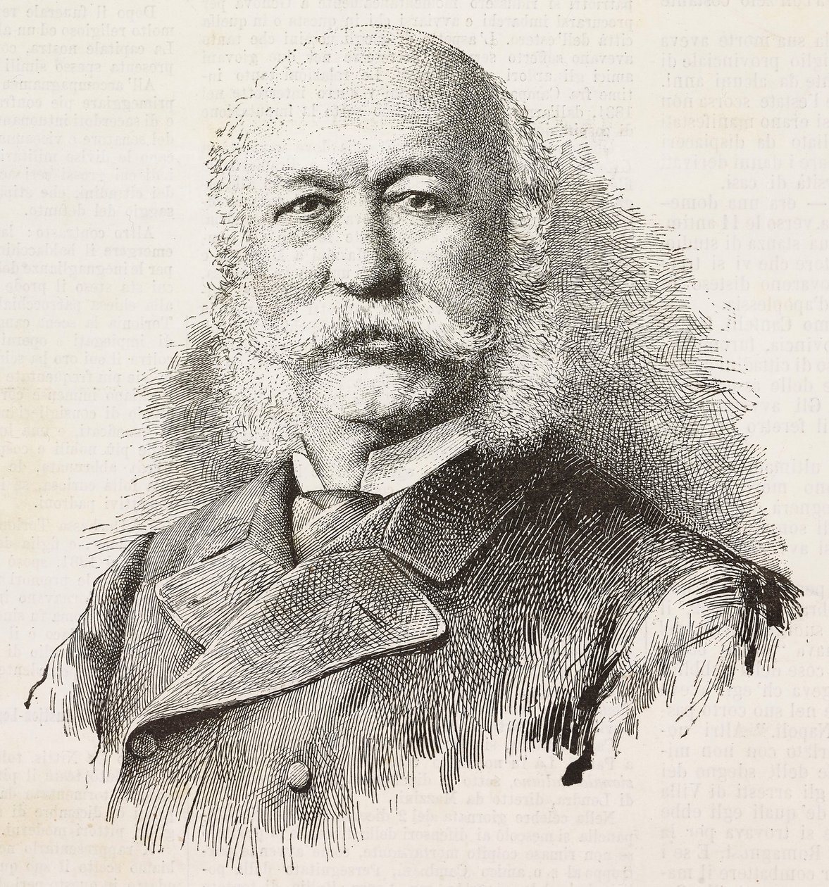 Portrait of Girolamo Cantelli, Italian patriot and politician, engraving from L