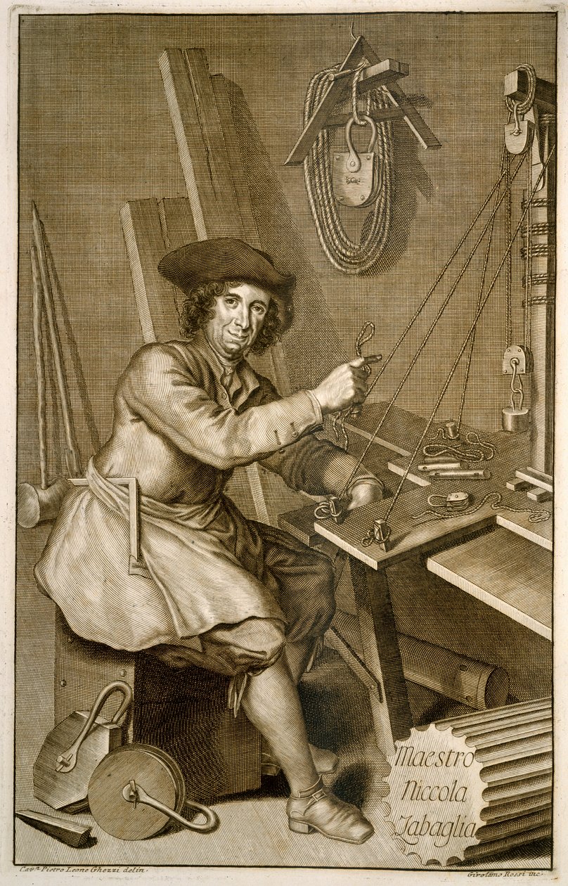 Portrait of Maestro Niccola Zabaglia by Italian School