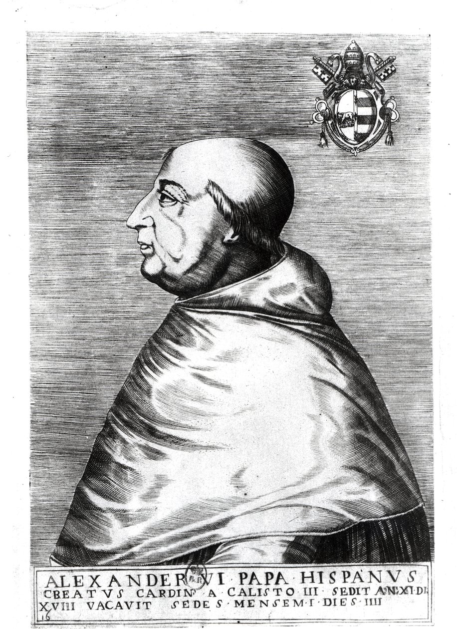 Portrait of Pope Alexander VI (1492-1503) (16th-17th century) by Italian School