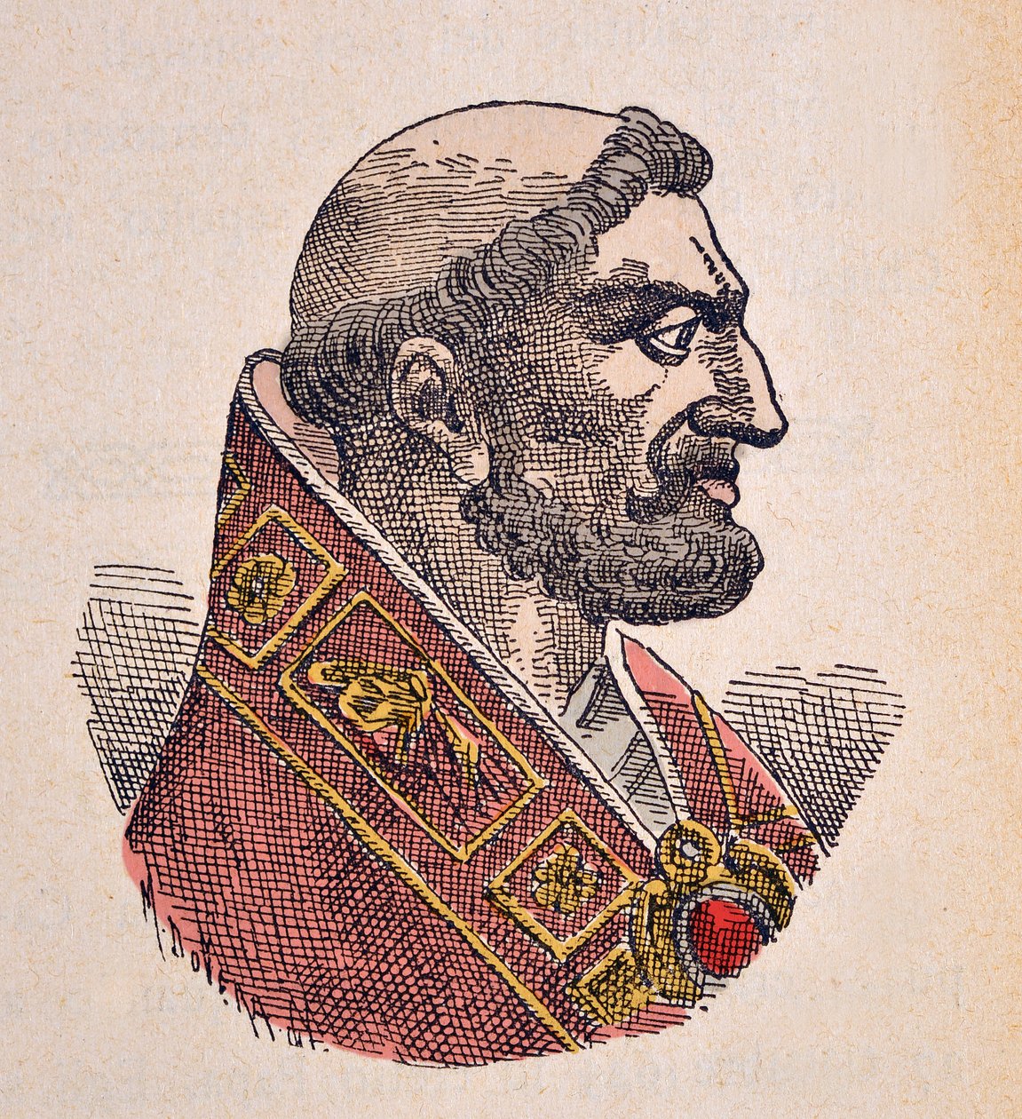Portrait of Pope Boniface V (619-625) by Italian School