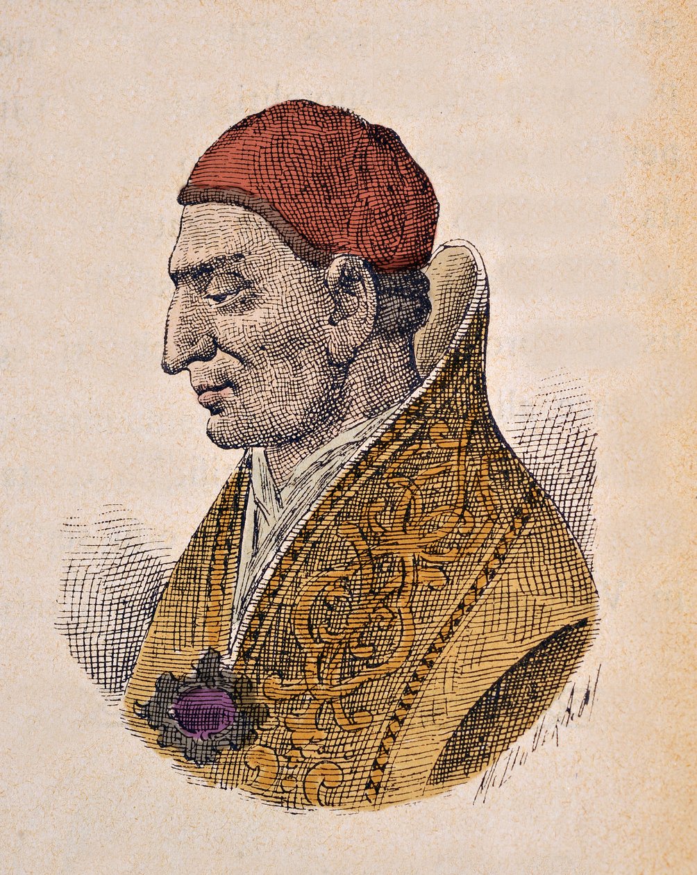 Portrait of Pope Constantine I (708-715) by Italian School