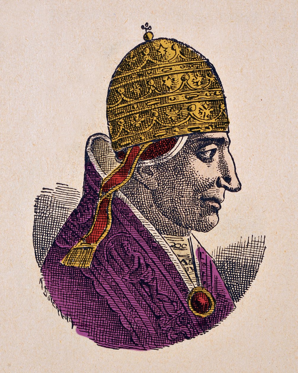 Portrait of Pope Stephen IX (1057-1058) by Italian School