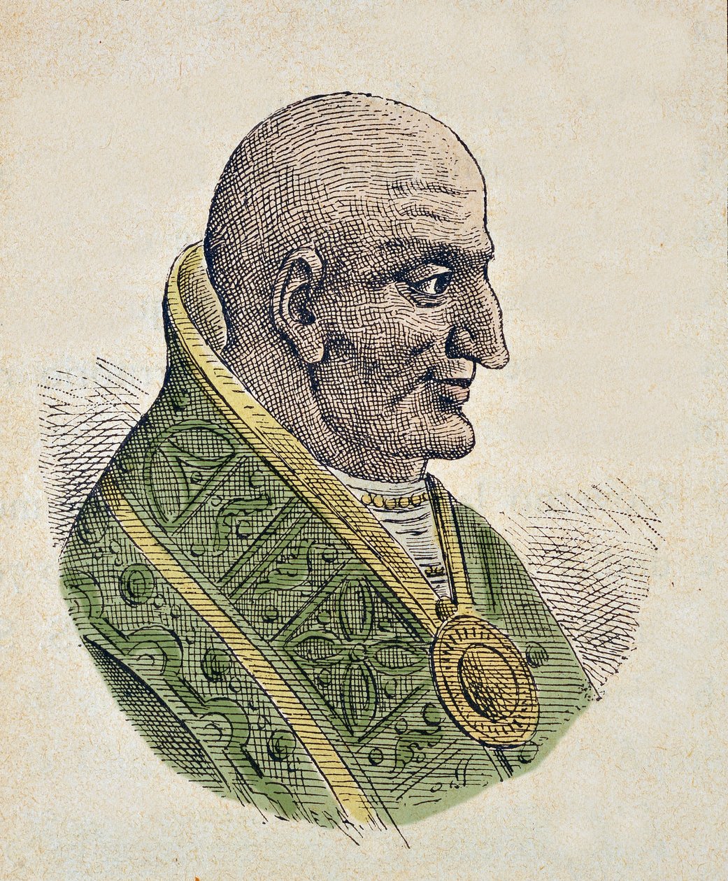 Portrait of Pope John VII (705-707) by Italian School