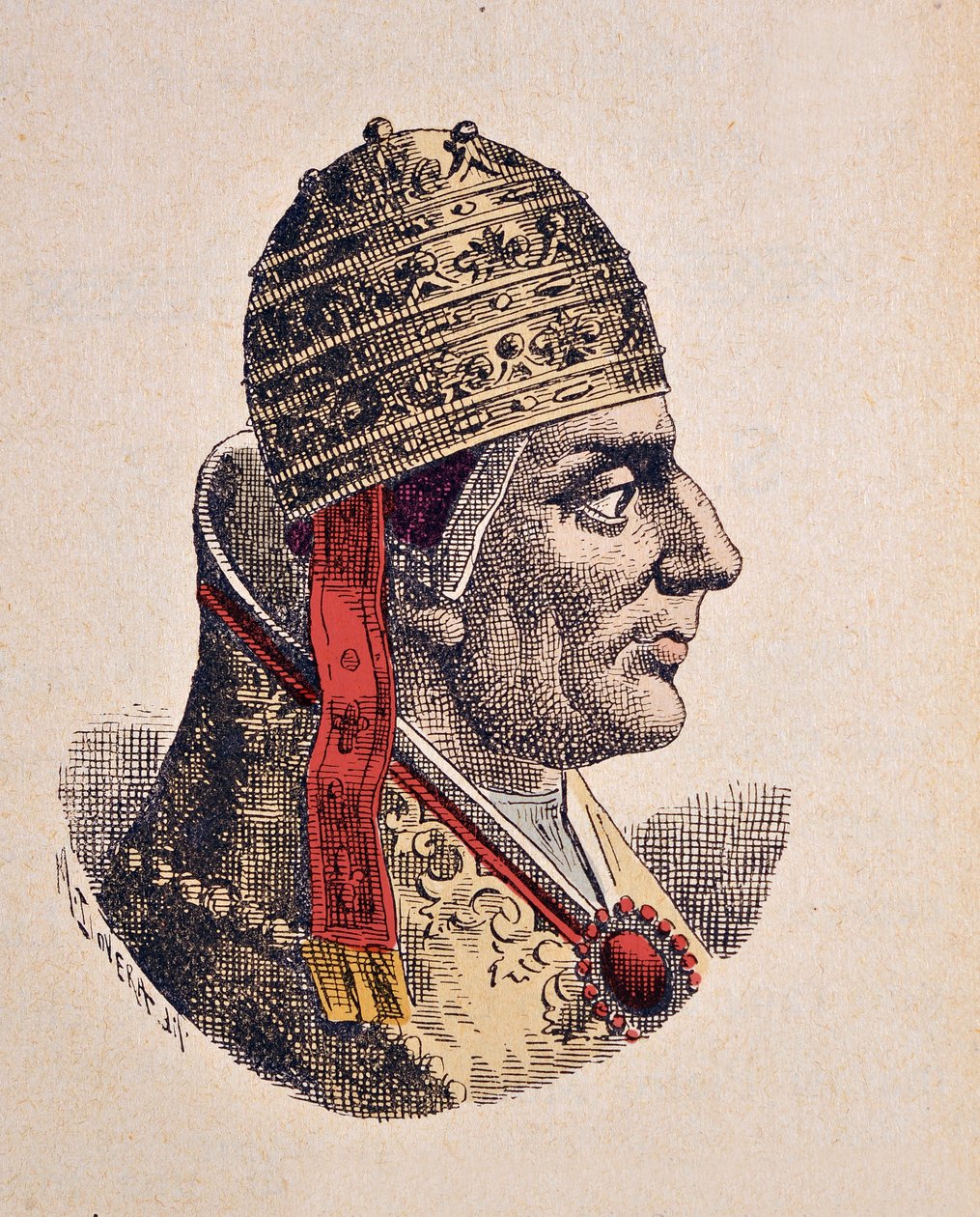 Portrait of Pope Nicholas IV (1288-1292) by Italian School