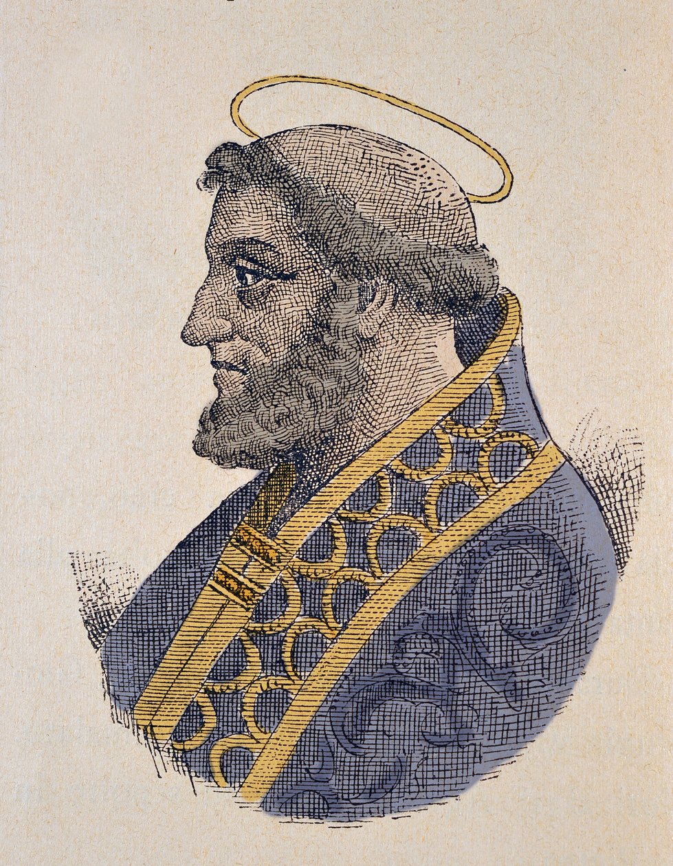 Portrait of Pope Sergius I (687-701) by Italian School