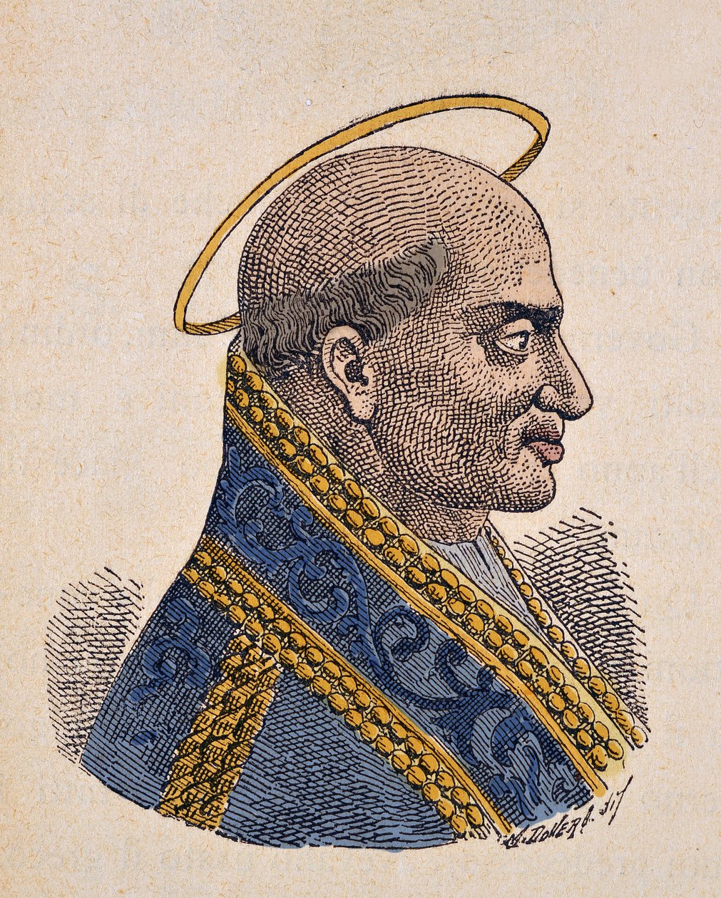 Portrait of Pope Zephyrinus by Italian School
