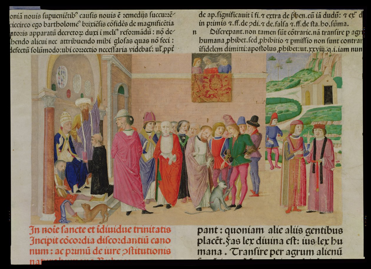 Presentation of the Work to the Pope, from 