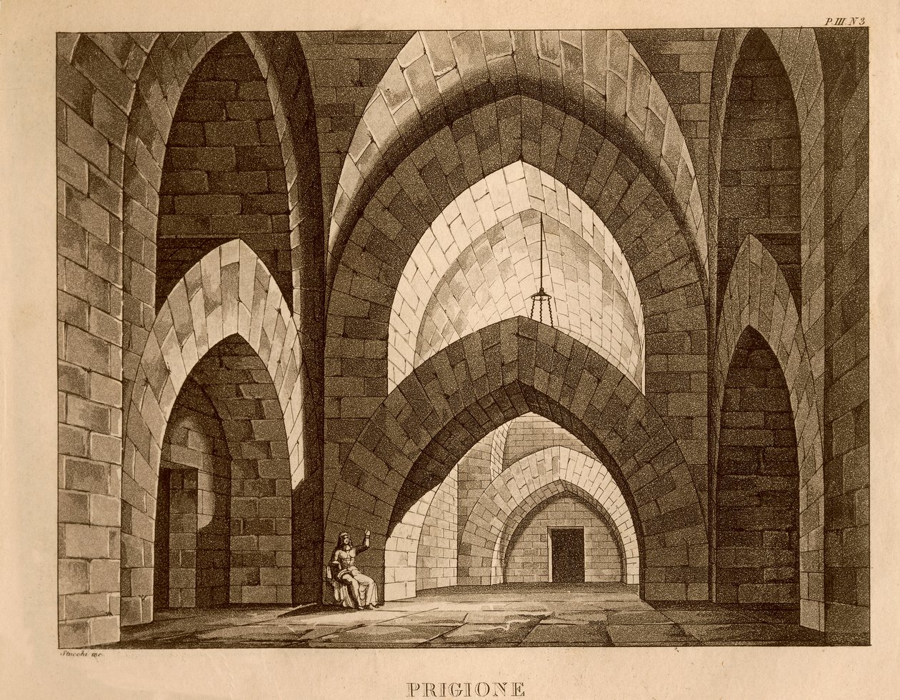 Prison, set design for act 1 of 